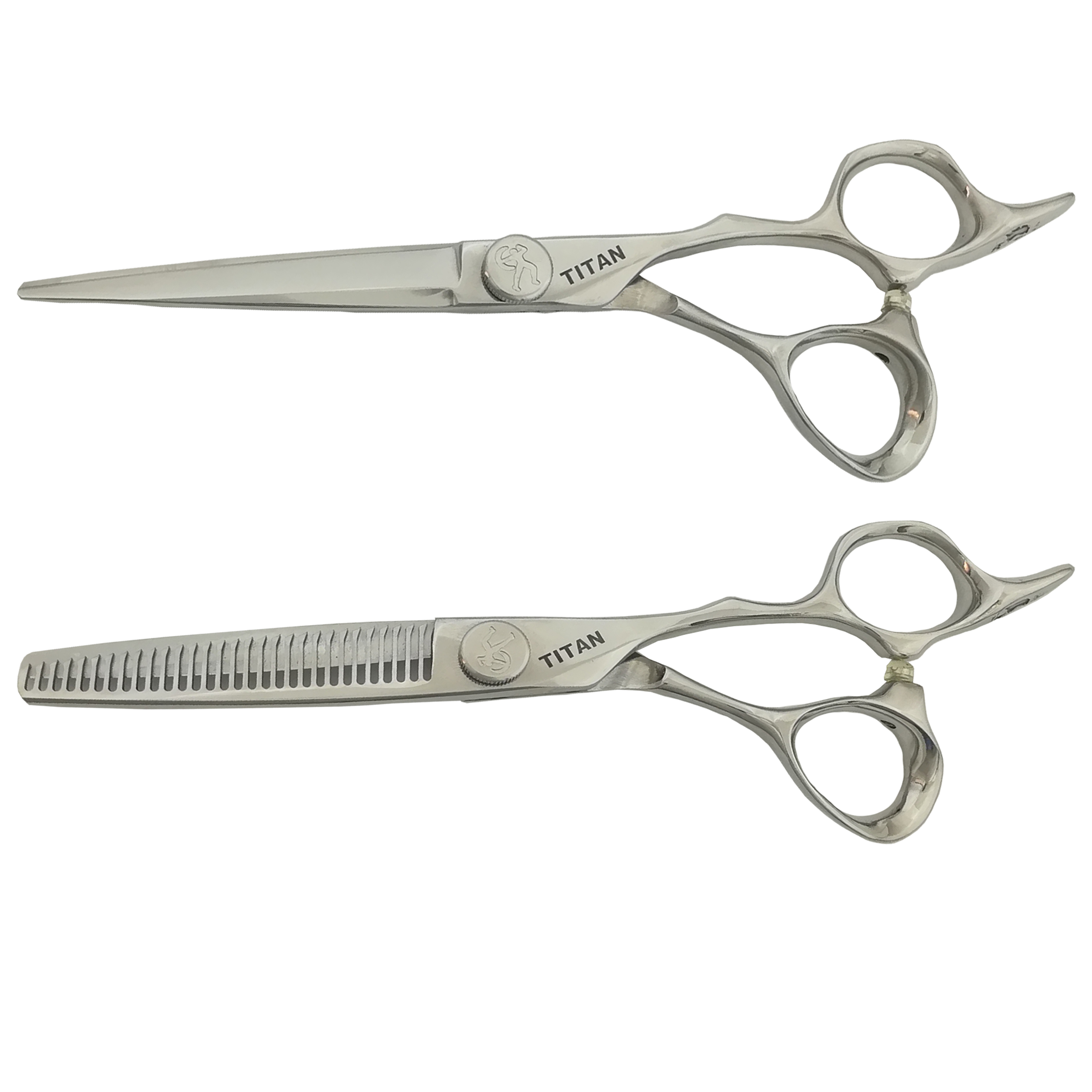قیچی آرایشگری تیتان مدل tt60 مجموعه 2 عددی