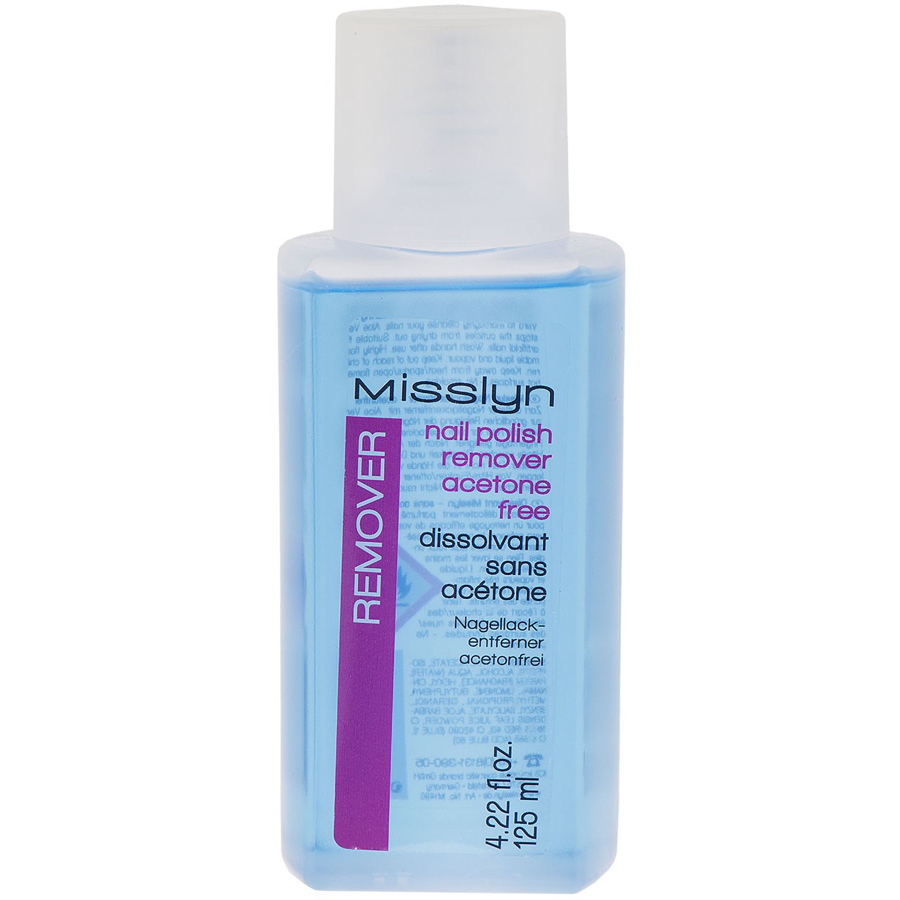 لاک پاک کن میسلین مدل acetone free حجم 125 میلی لیتر