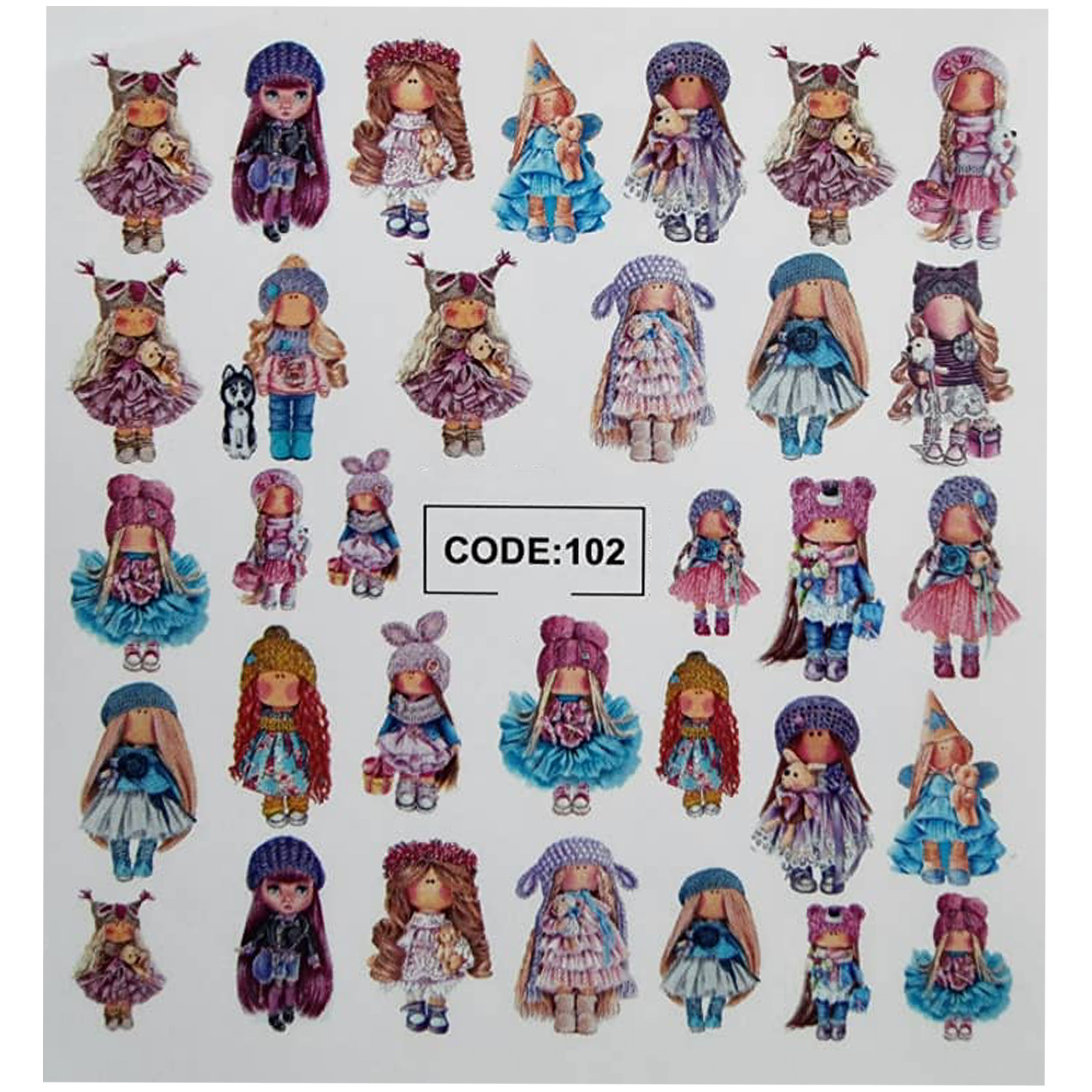 لنز ناخن مدل code102
