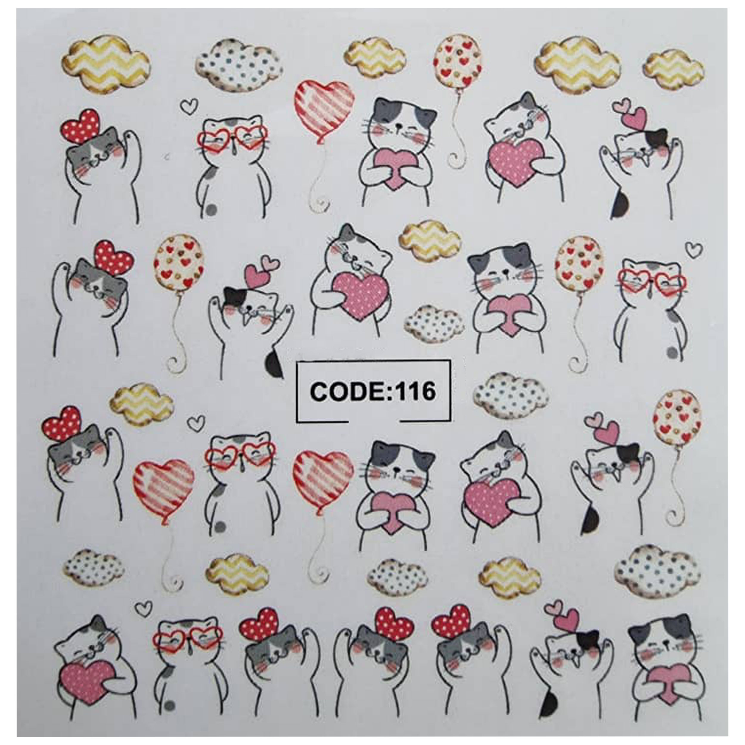 لنز ناخن مدل code116