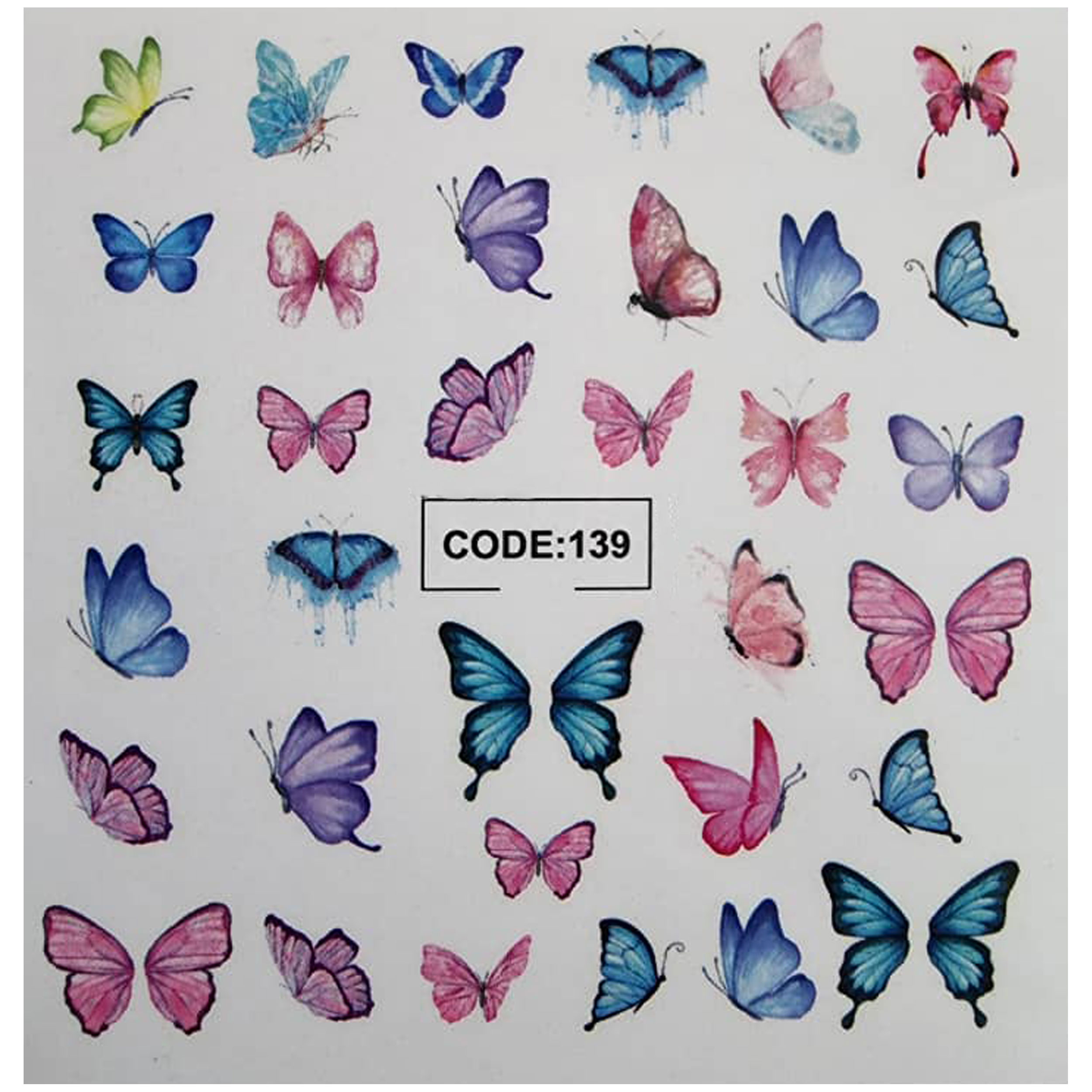 لنز ناخن مدل code139