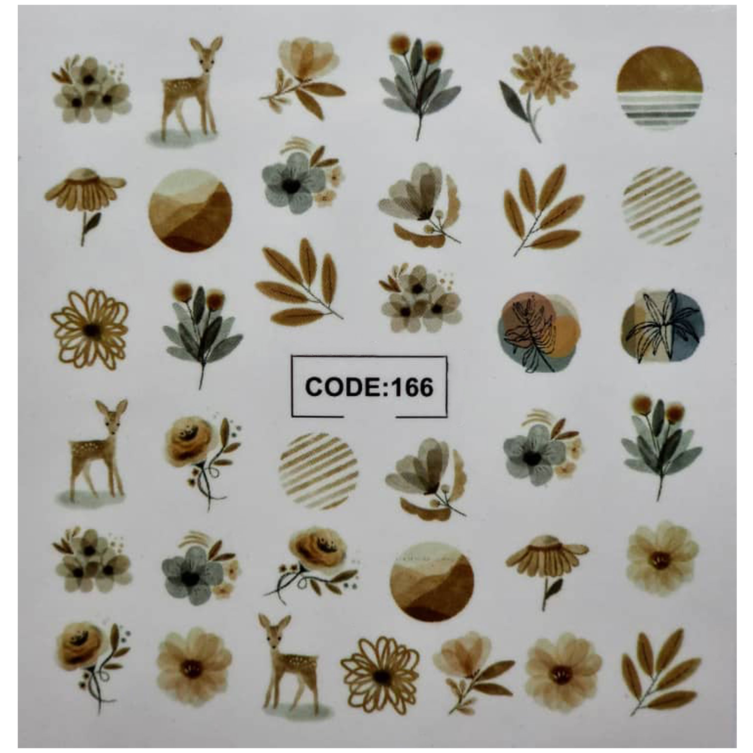 لنز ناخن مدل code166