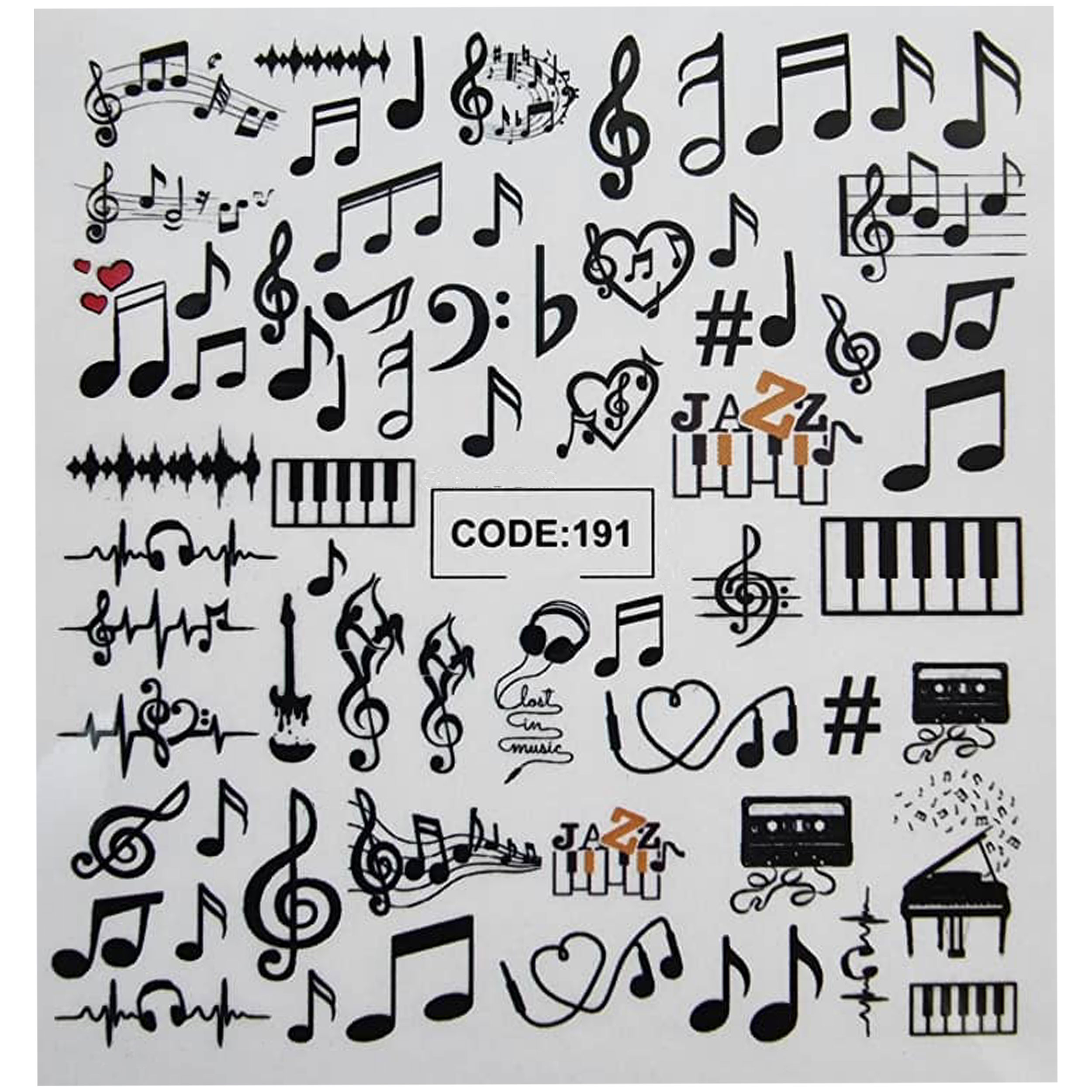 لنز ناخن مدل code191