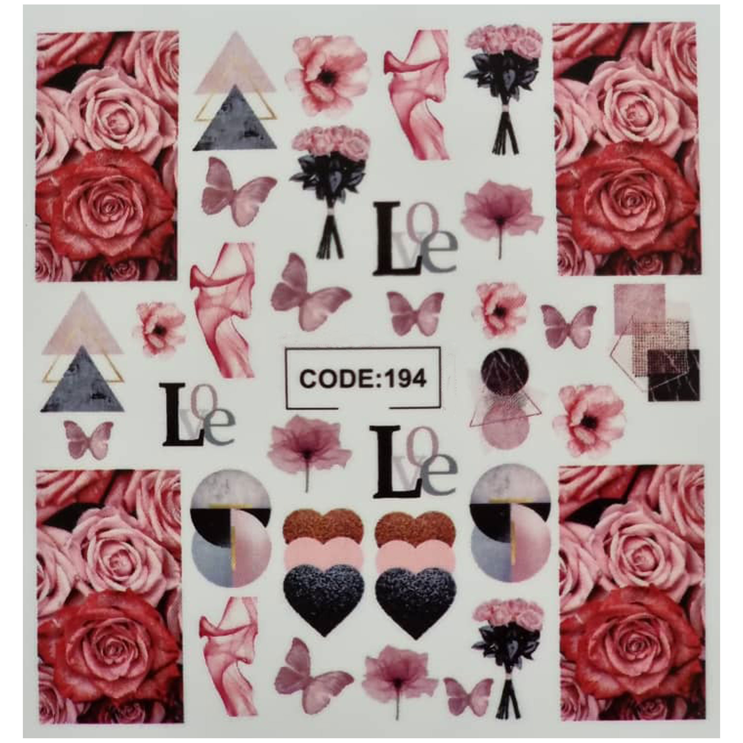 لنز ناخن مدل code194