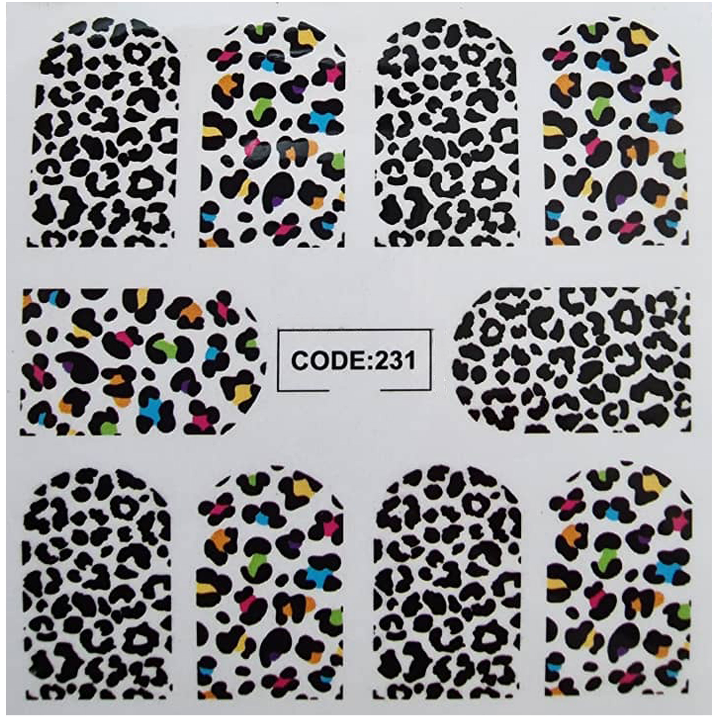 لنز ناخن مدل code231
