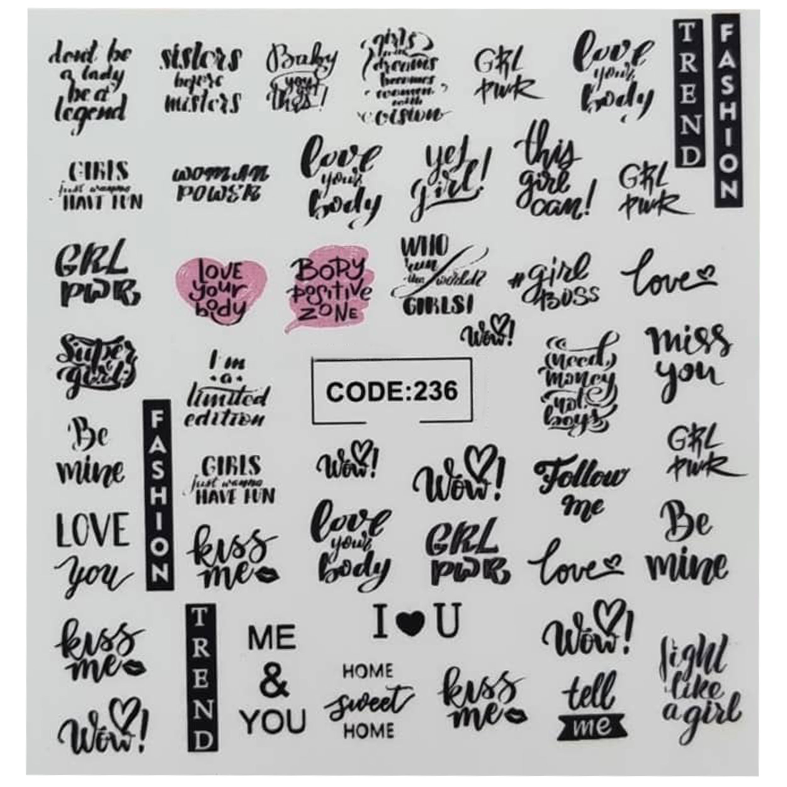 لنز ناخن مدل code236