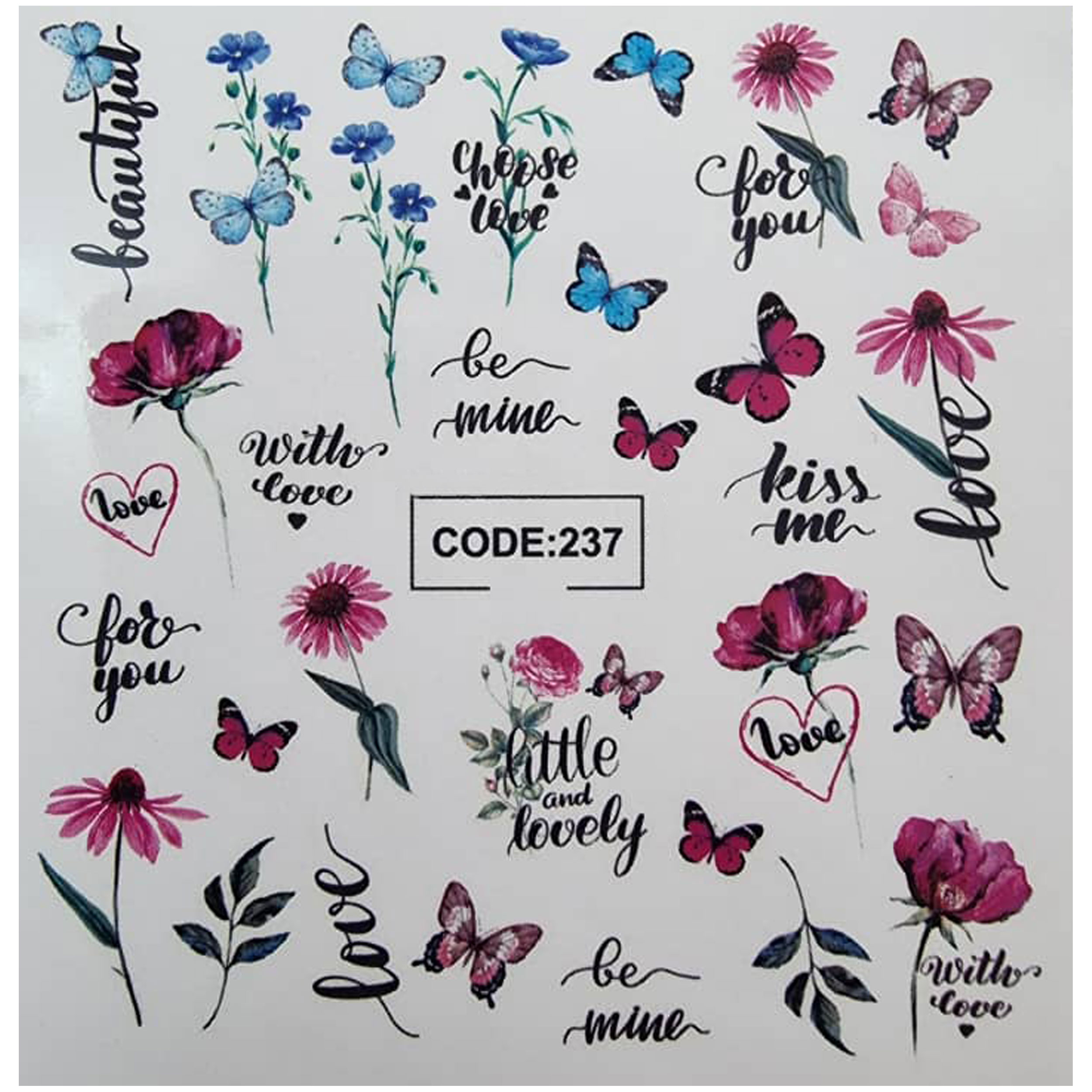 لنز ناخن مدل code237