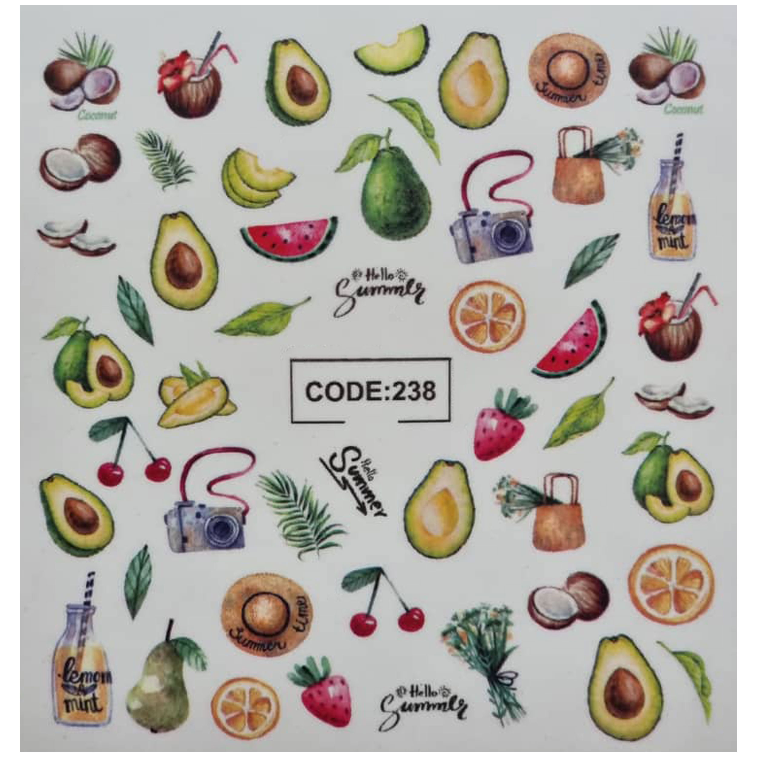 لنز ناخن مدل code238