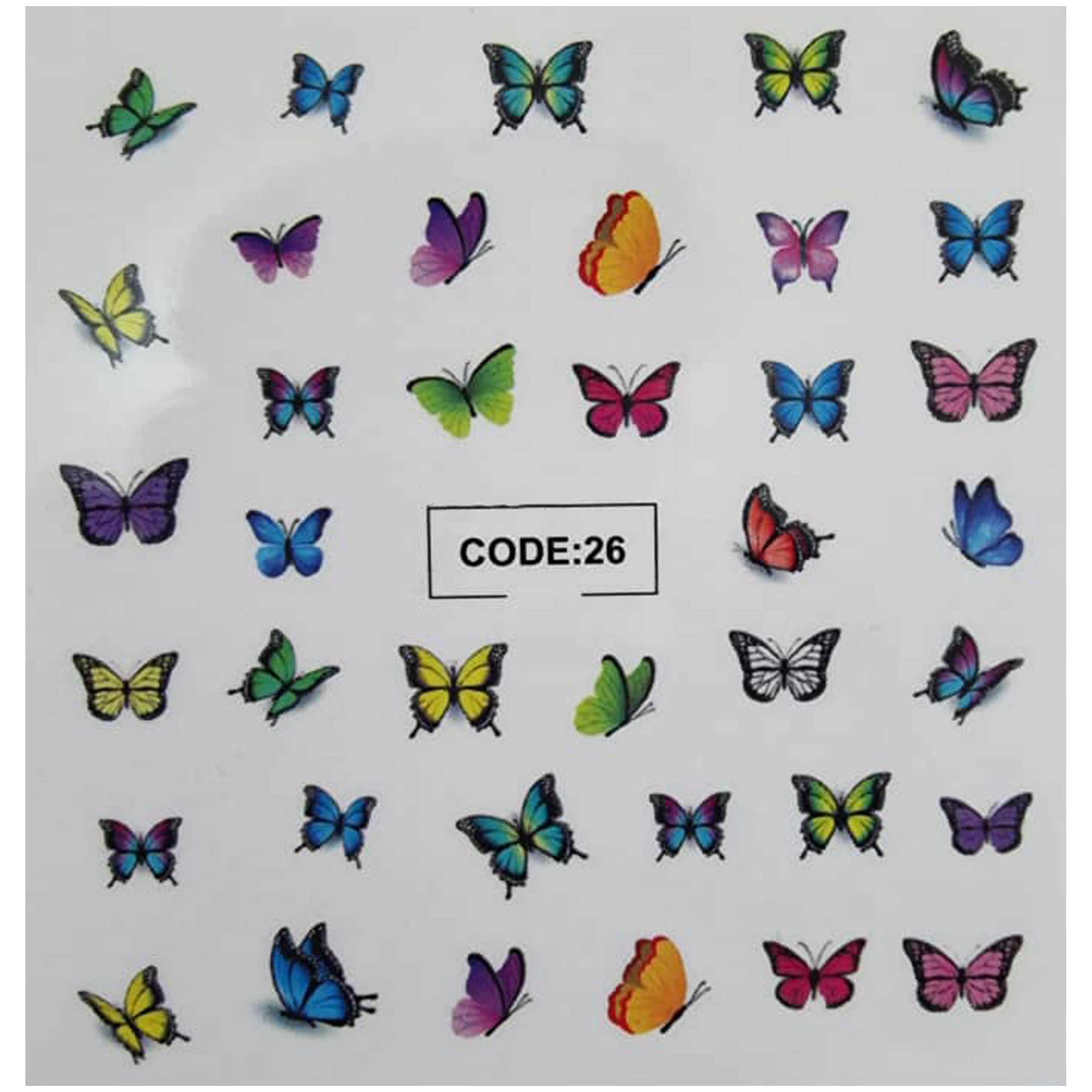لنز ناخن مدل code26