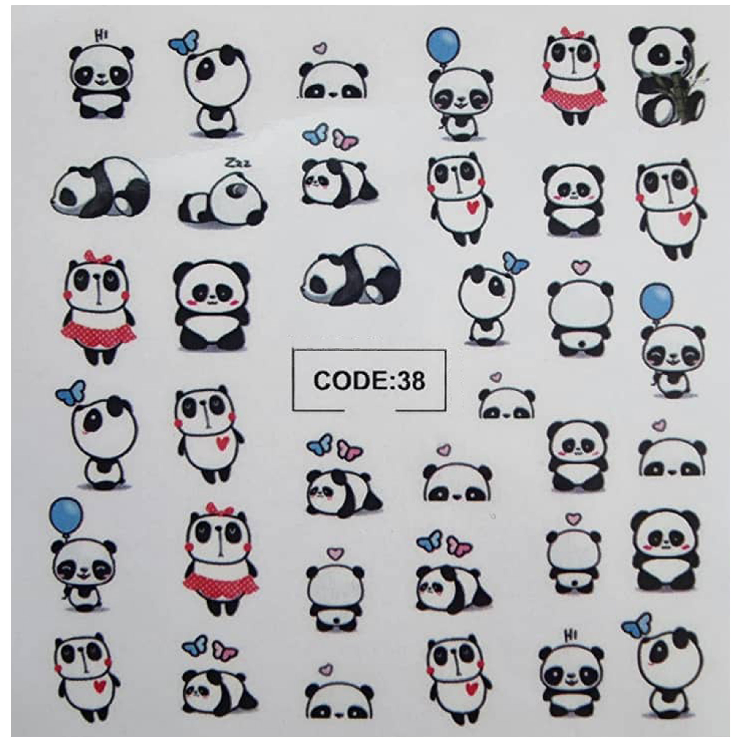 لنز ناخن مدل code38