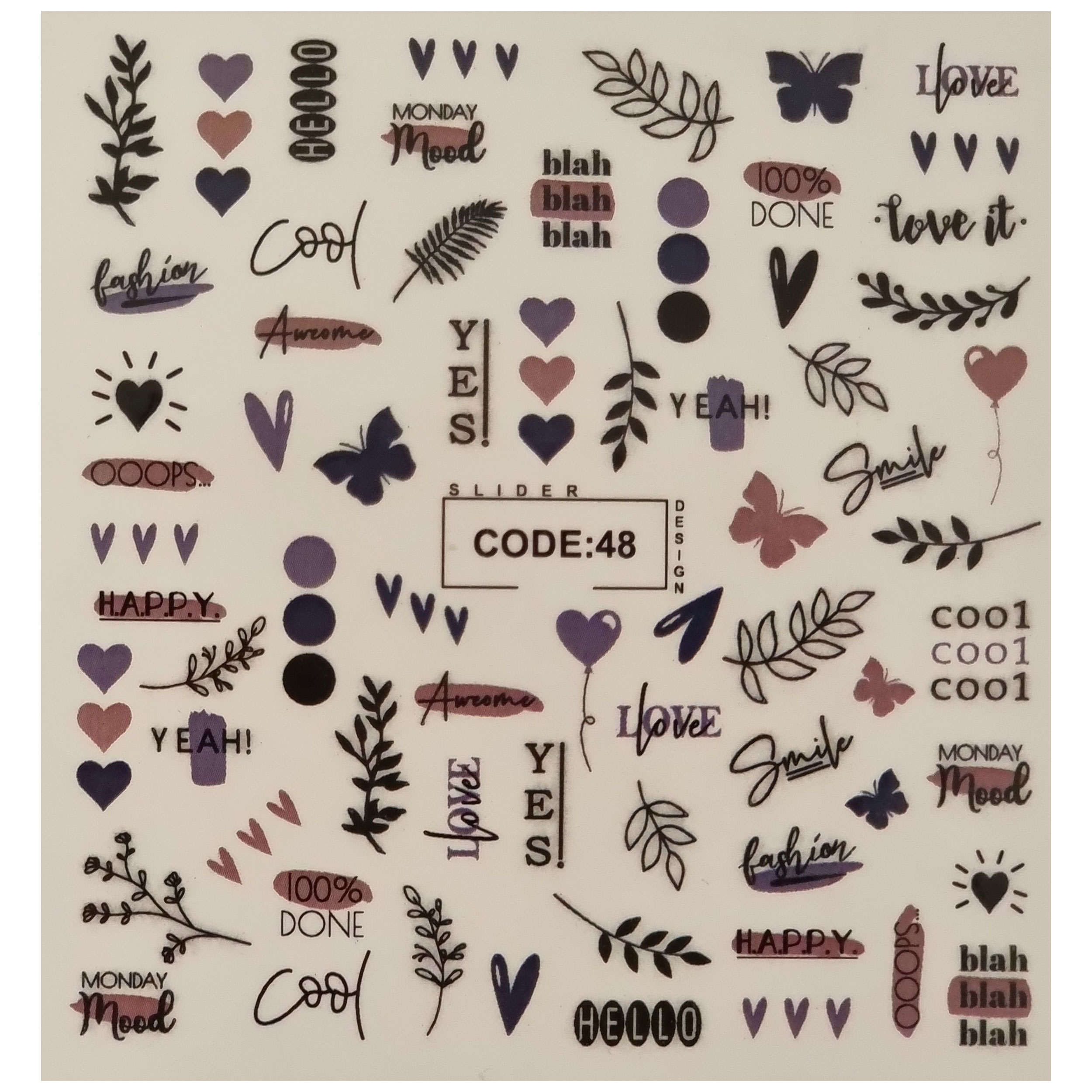 لنز ناخن مدل code48