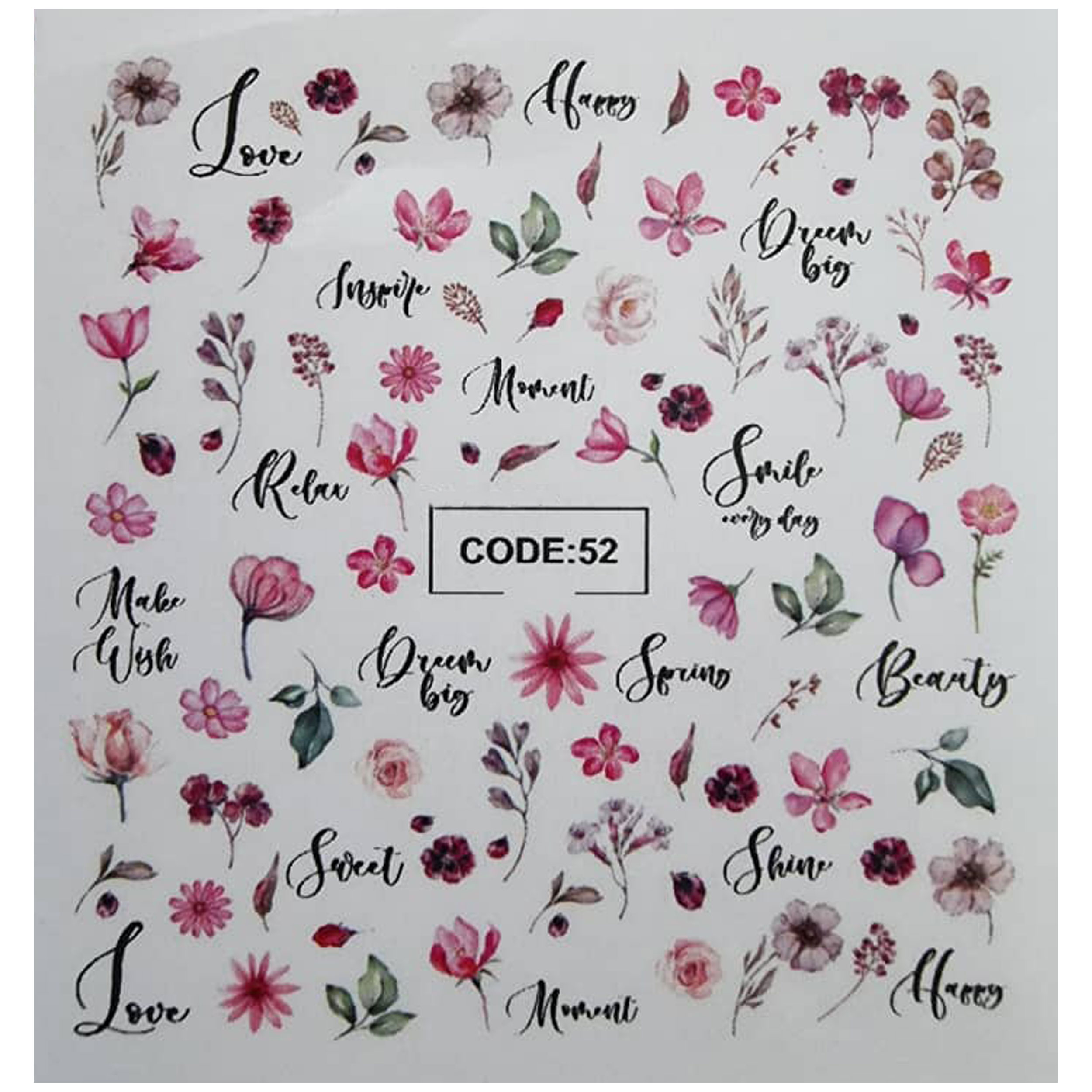 لنز ناخن مدل code52