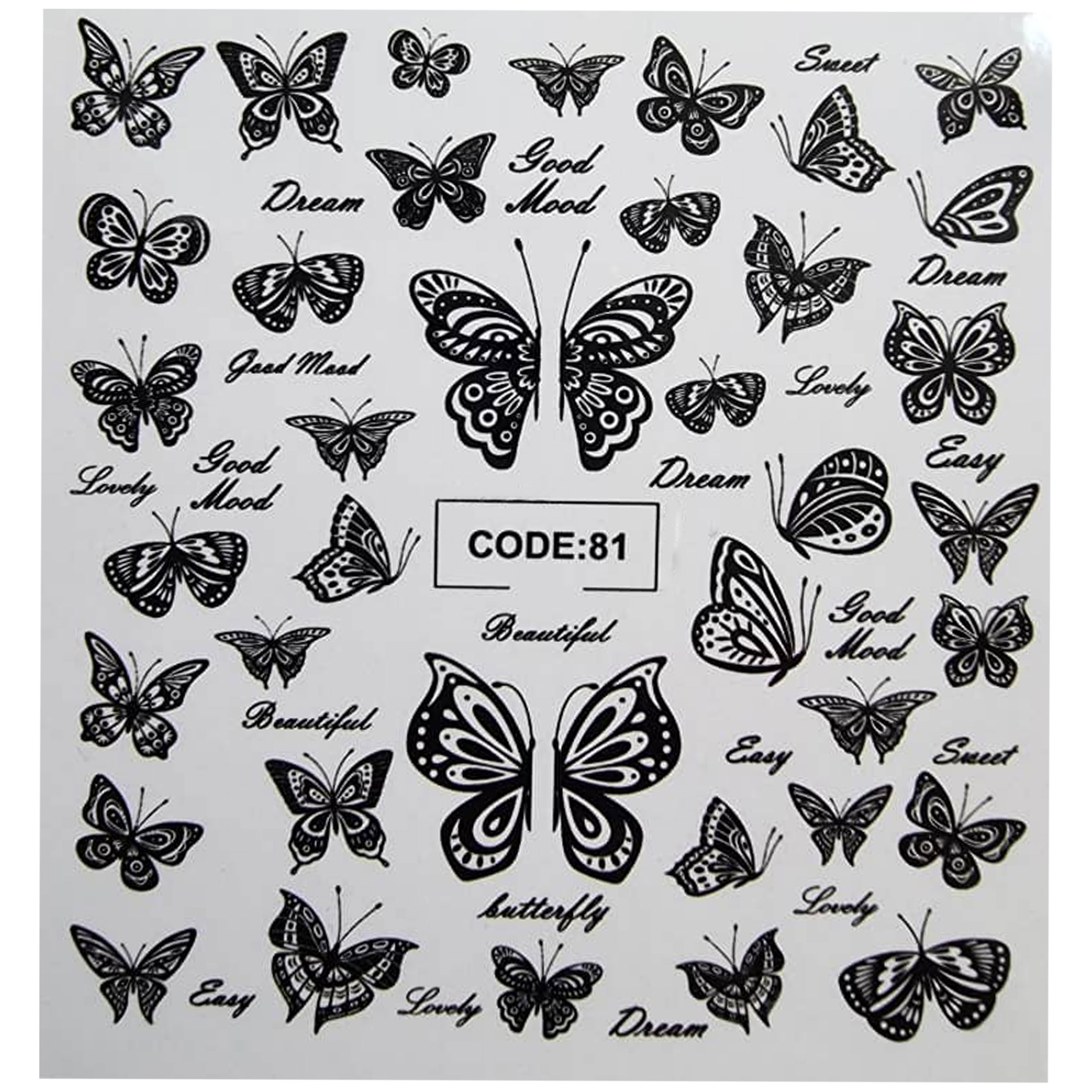 لنز ناخن مدل code81