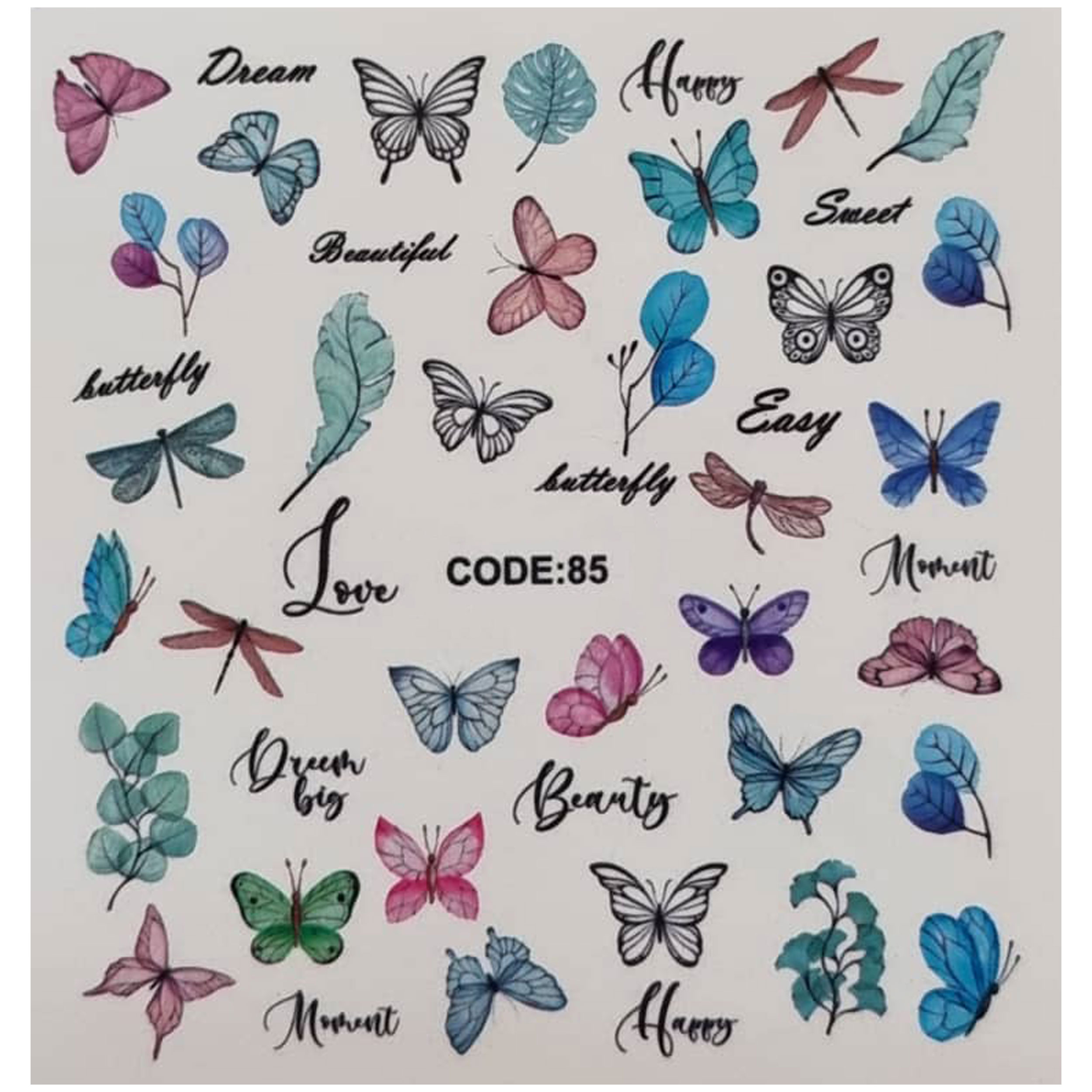 لنز ناخن مدل code85