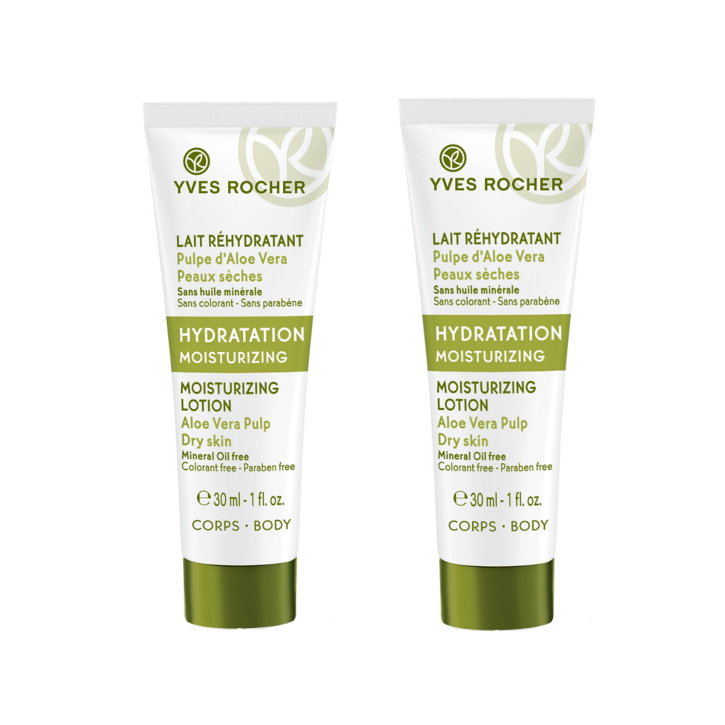 لوسیون بدن ایو روشه مدل hydratation moisturizing حجم 30 میلی لیتر مجموعه 2 عددی