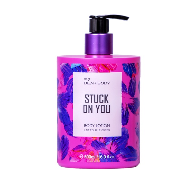 لوسیون بدن دیر بادی مدل stuck on you حجم 500 میلی لیتر