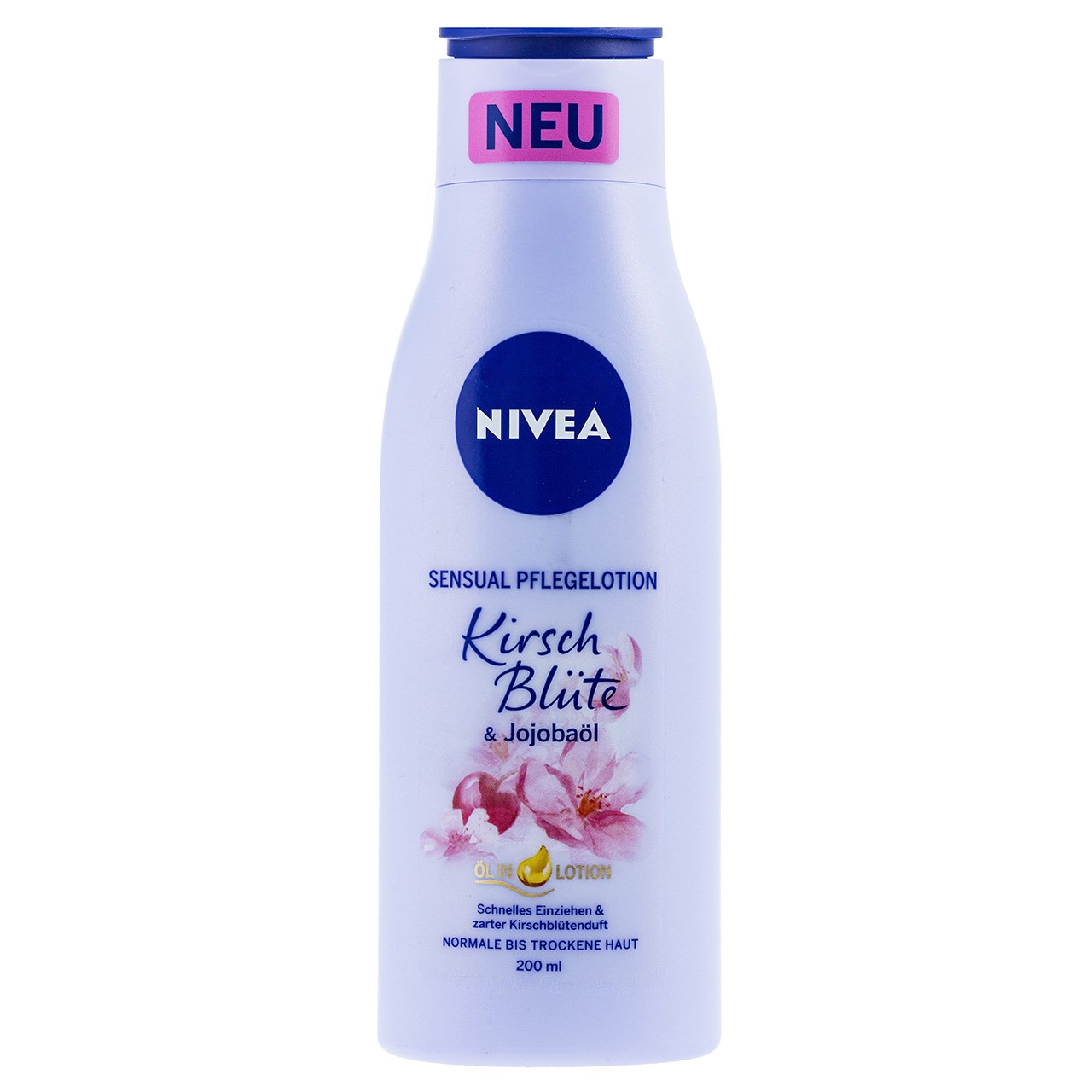 لوسیون بدن نیوآ مدل cherry blossom حجم 200 میلی لیتر