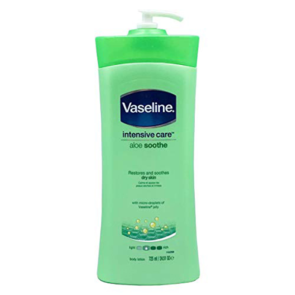 لوسیون بدن وازلین مدل aloe soothe حجم 725 میلی لیتر