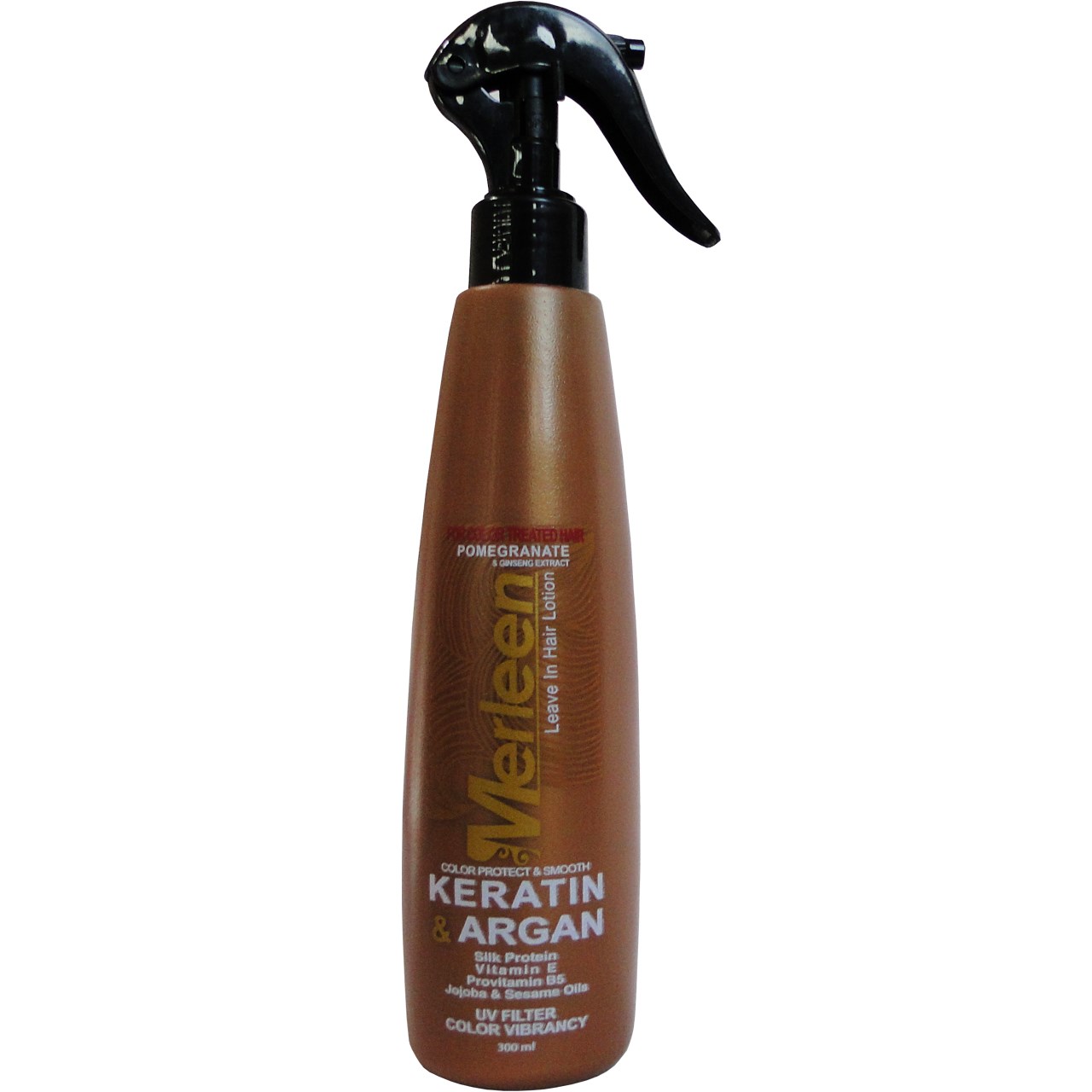 لوسیون تثبیت کننده رنگ مو مرلین مدل color treated حجم 300 میلی لیتر