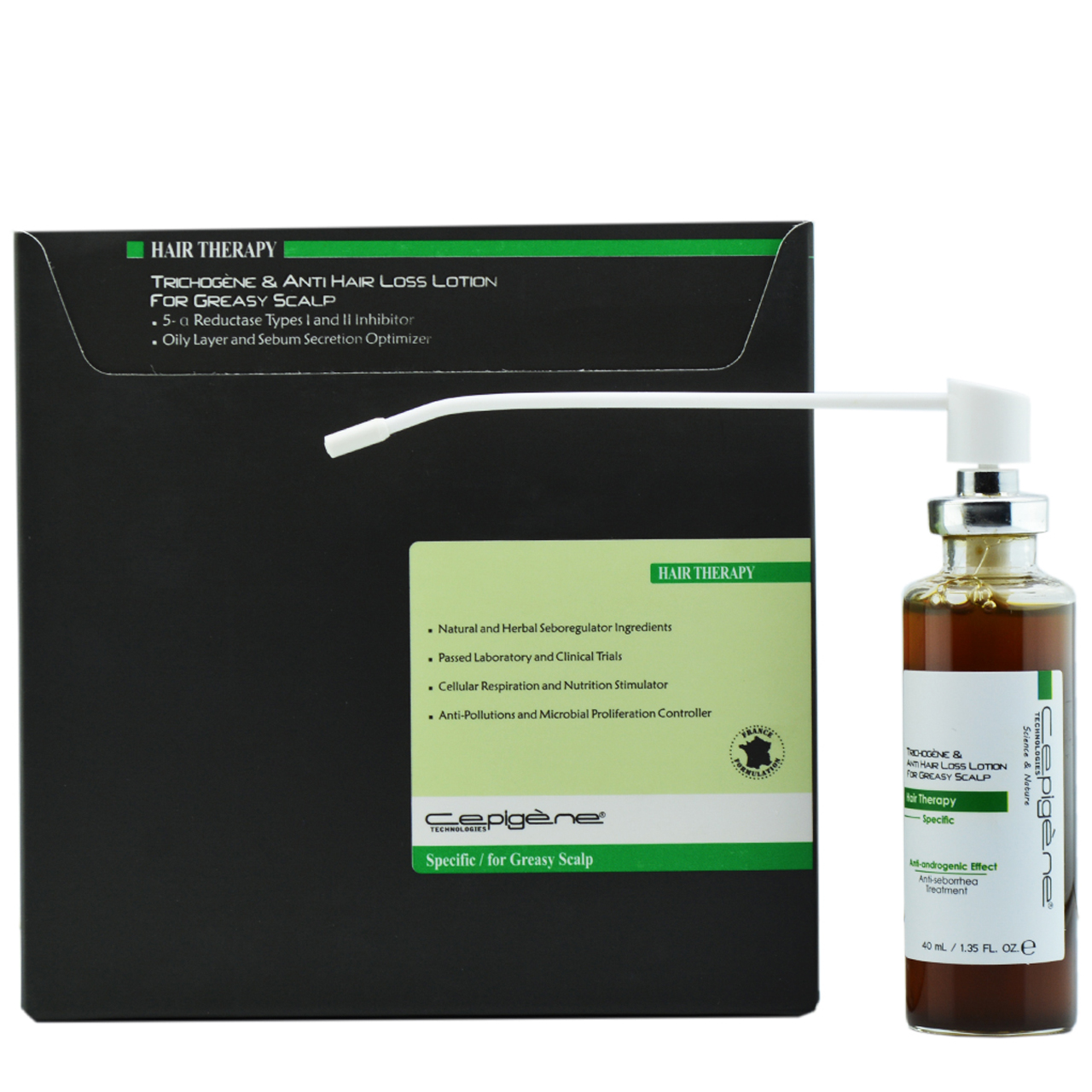 لوسیون تخصصی ضد ریزش و تقویت کننده سپیژن مدل greasy scalp حجم 40 میلی لیتر