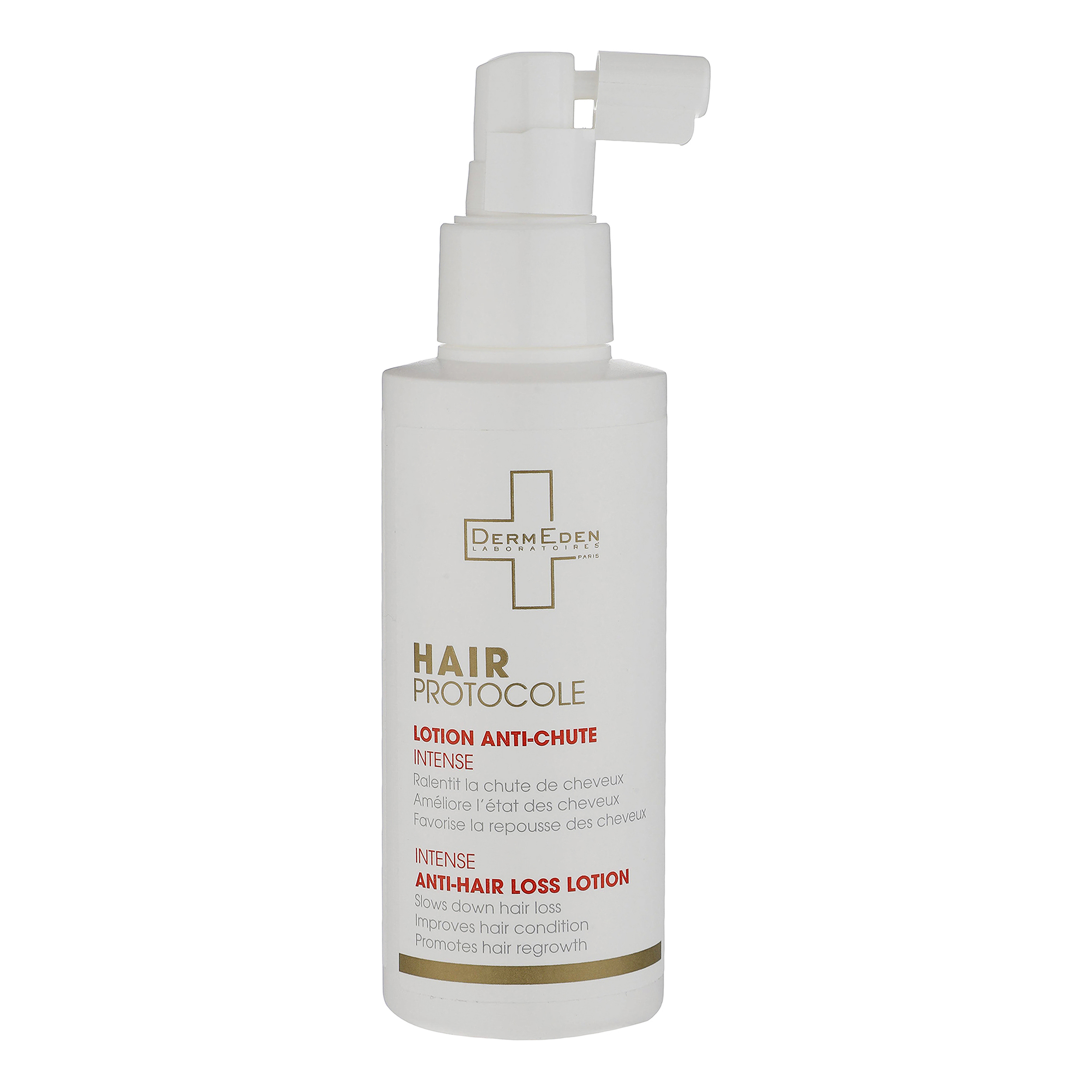 لوسیون تقویت کننده و محرک رشد مو درمدن مدل hair protocole حجم 125 میلی لیتر