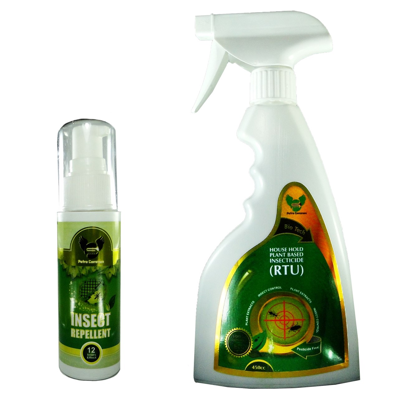 لوسیون دافع حشرات مدل petro c همراه اسپری حشره کش گیاهی مدل rtu
