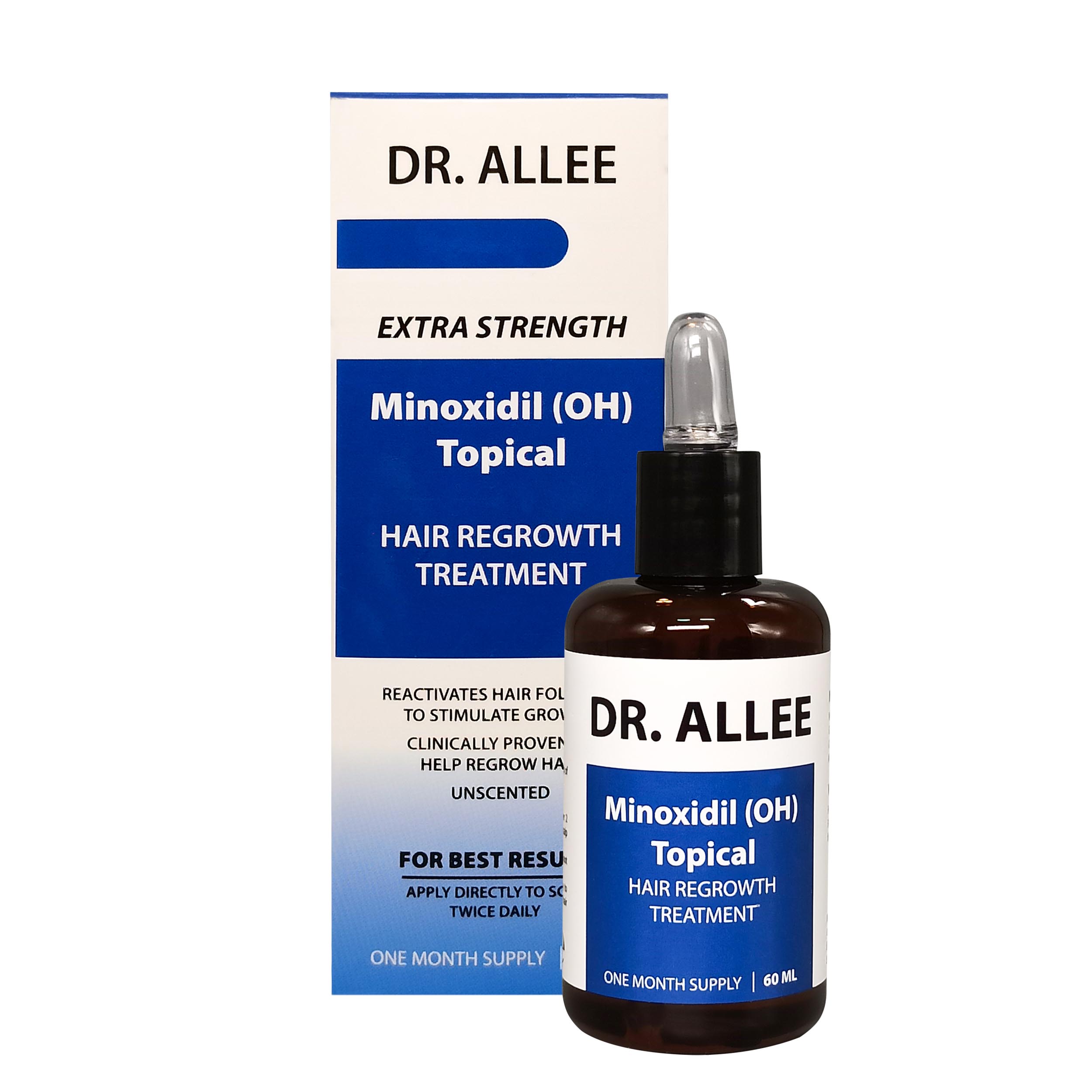 لوسیون رشد مجدد و تقویت مو دکتر آلی مدل minoxidil oh 5درصد حجم 60 میلی لیتر