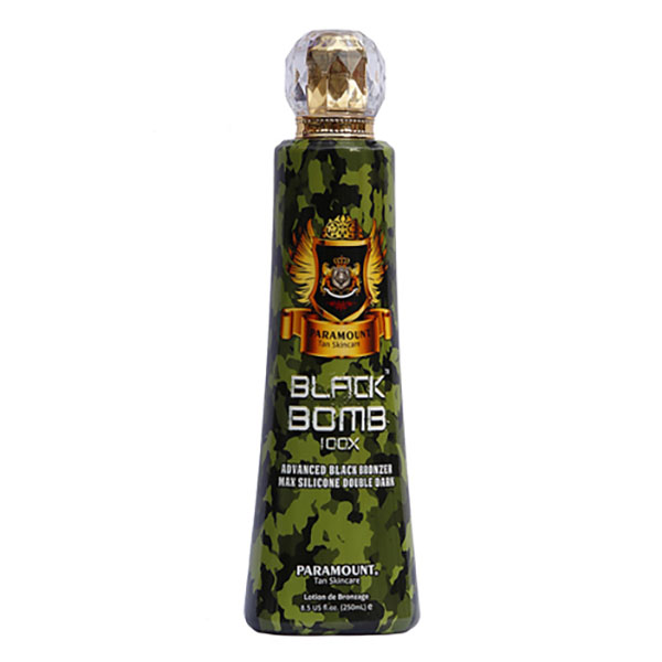 لوسیون سولاریوم بدن پارامونت مدل black bomb حجم 250 میلی لیتر