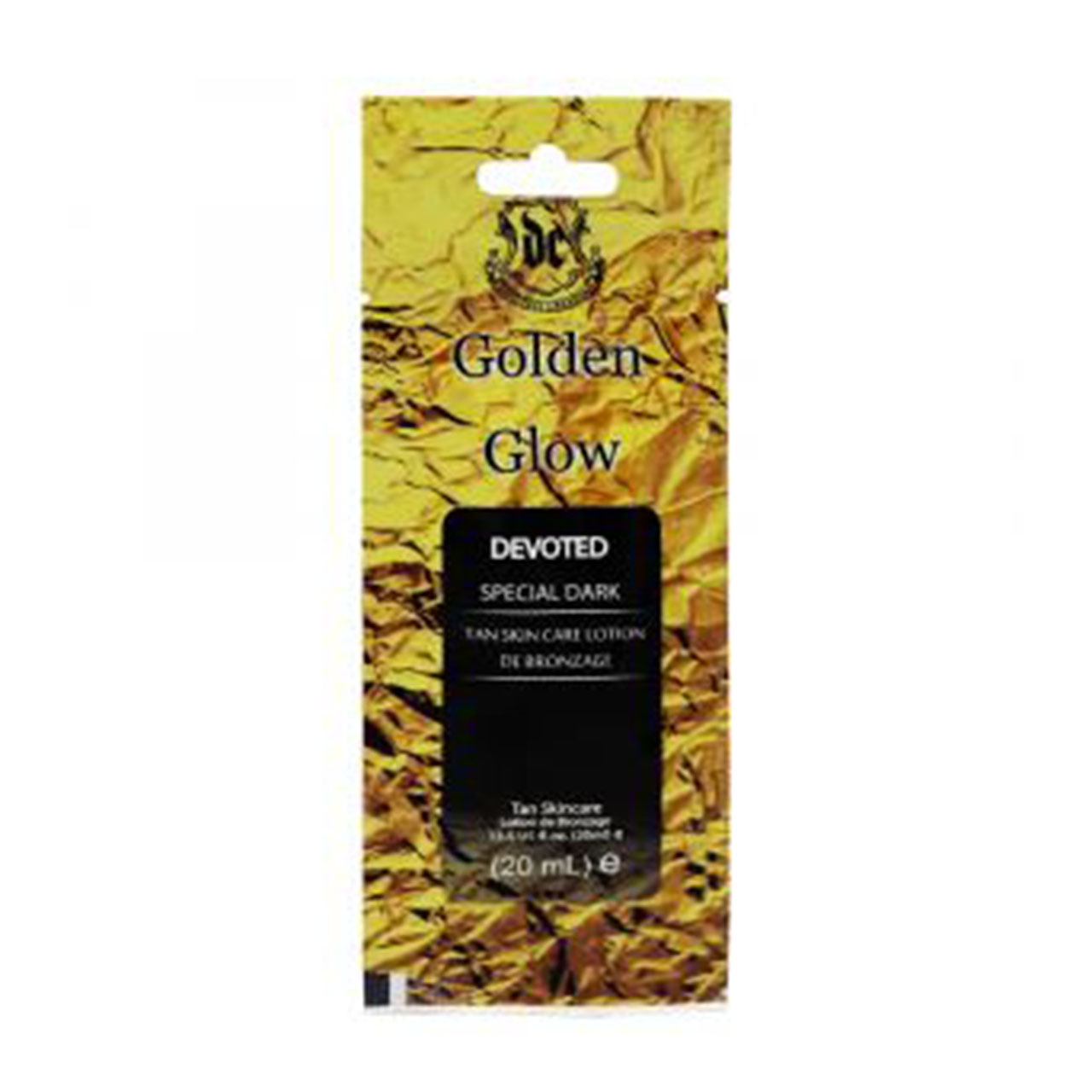 لوسیون سولاریوم دیوتد مدل golden glow حجم 20 میلی لیتر