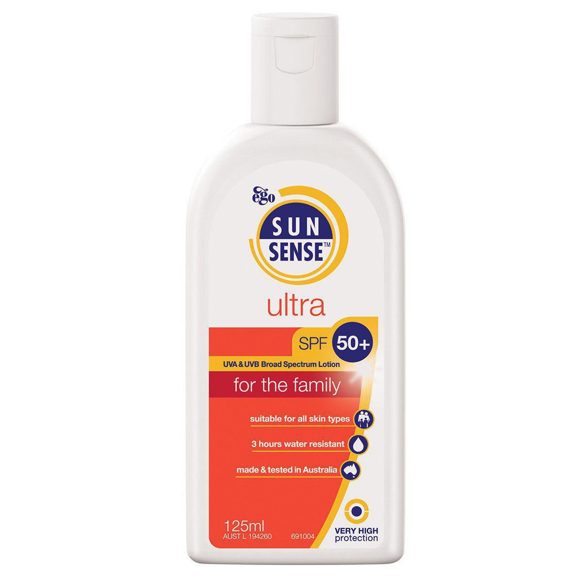 لوسیون ضد آفتاب سان سنس مدل ultra حجم 125 میلی لیتر