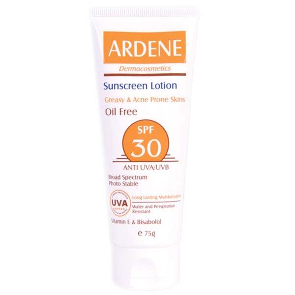 لوسیون ضدآفتاب آردن spf30 فاقد چربی وزن 75 گرم