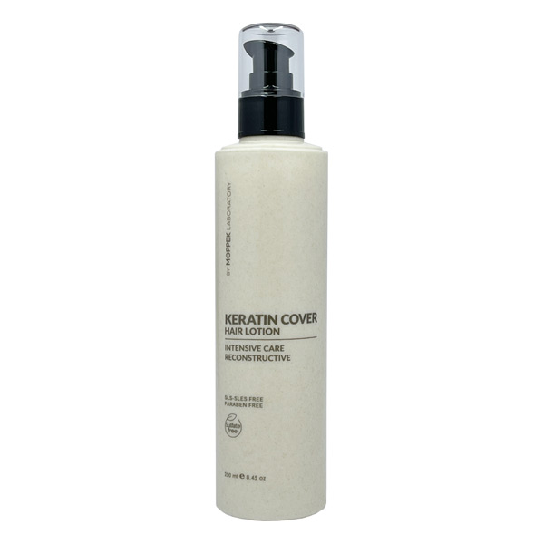 لوسیون مو موپک مدل keratin cover حجم 250 میلی لیتر