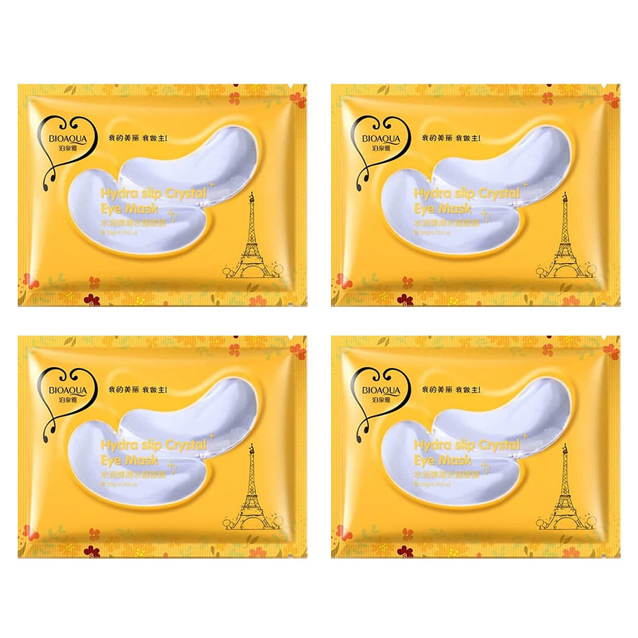 ماسک زیر چشم بایو آکوا مدل hydra slip وزن 7.5 گرم مجموعه 4 عددی