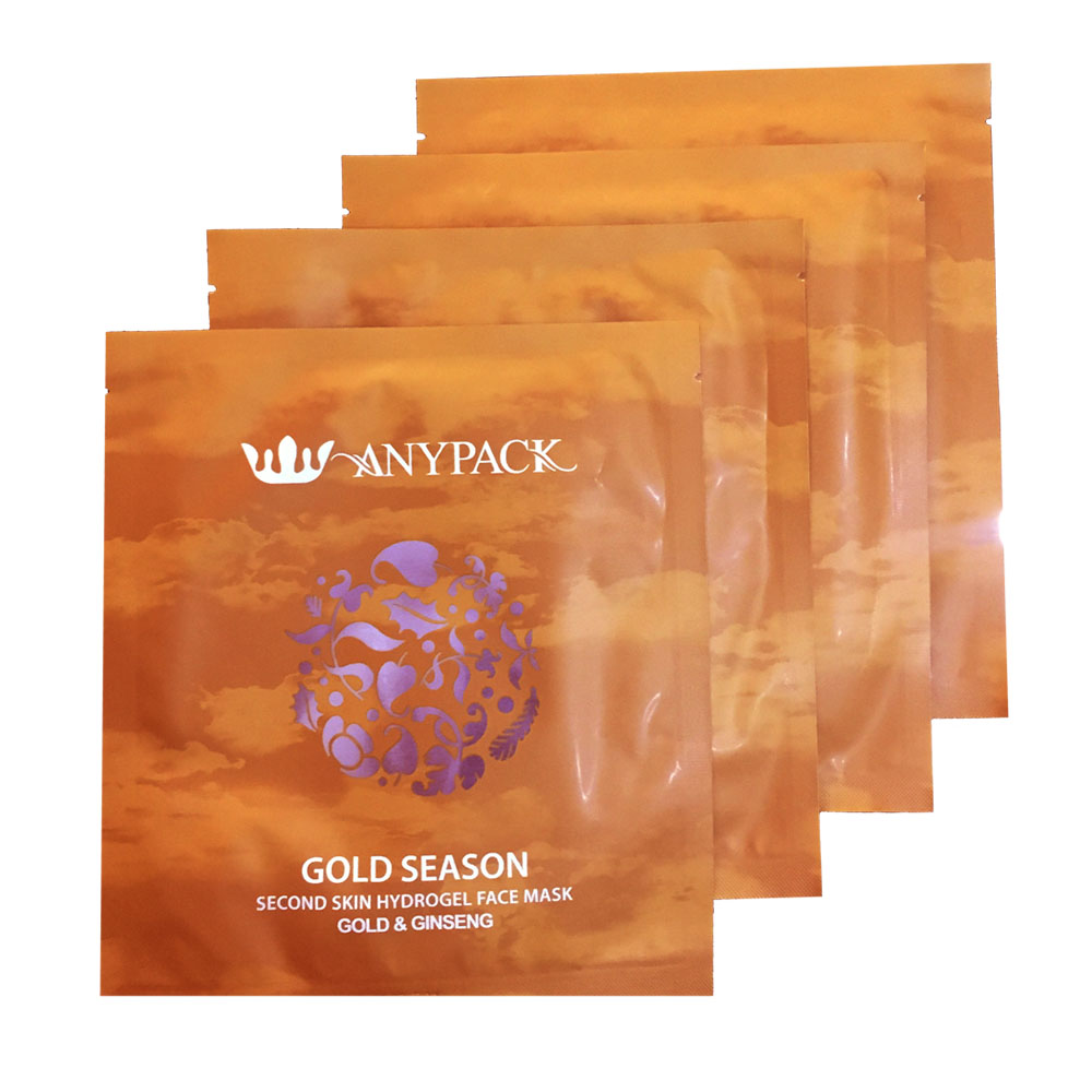 ماسک صورت آنیپک مدل gold season حجم 27 میلی لیتر بسته 4 عددی