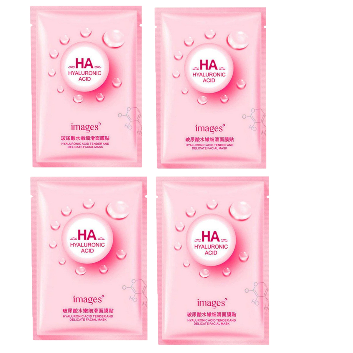 ماسک صورت ایمجز مدل hyaluronic acid وزن 25 گرم بسته 4 عددی