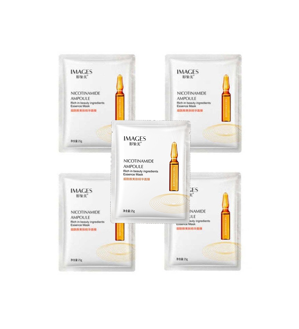 ماسک صورت ایمجز مدل nicotinamide ampoule وزن 25 گرم بسته 5 عددی