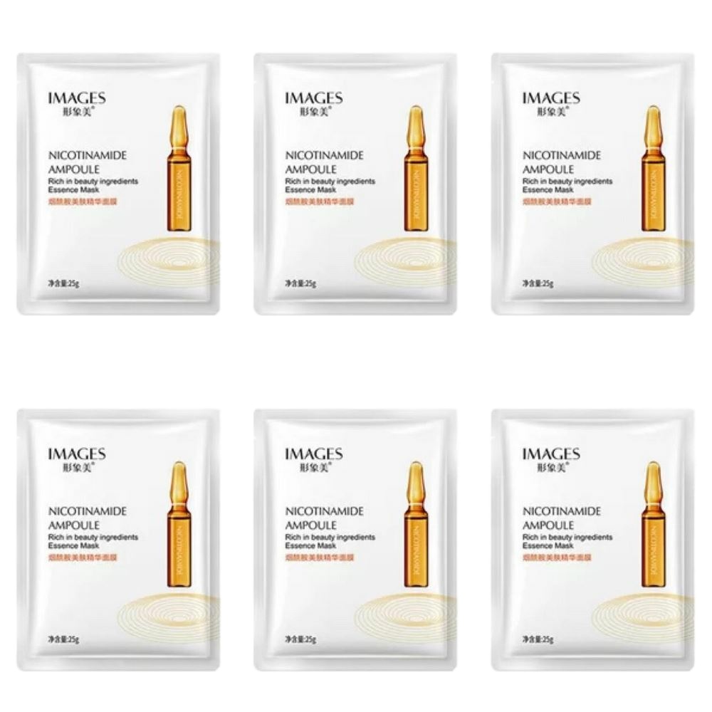ماسک صورت ایمجز مدل nicotinamide ampoule وزن 25 گرم بسته 6 عددی