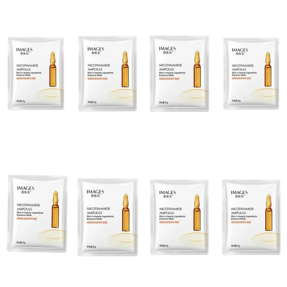 ماسک صورت ایمجز مدل nicotinamide ampoule وزن 25 گرم بسته 8 عددی