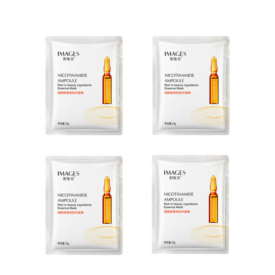 ماسک صورت ایمجز مدل nicotinamide ampoule وزن 25 گرم مجموعه 4 عددی