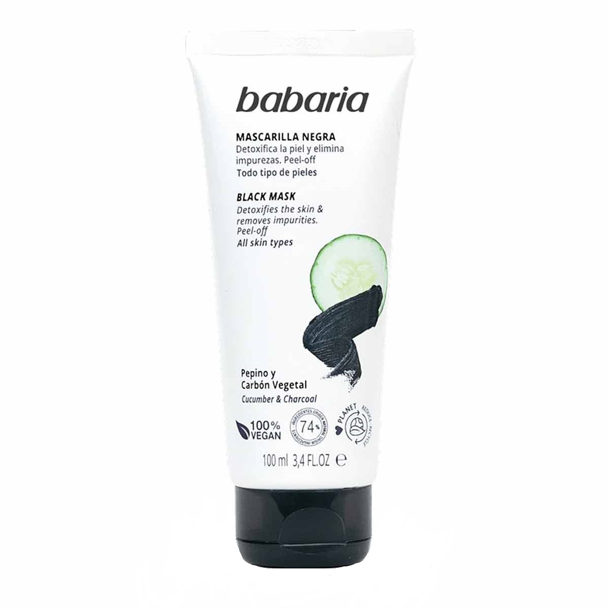 ماسک صورت باباریا مدل black mask حجم 100 میلی لیتر