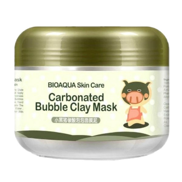 ماسک صورت بایو آکوا مدل carbonated bubble mas حجم 100 میلی لیتر