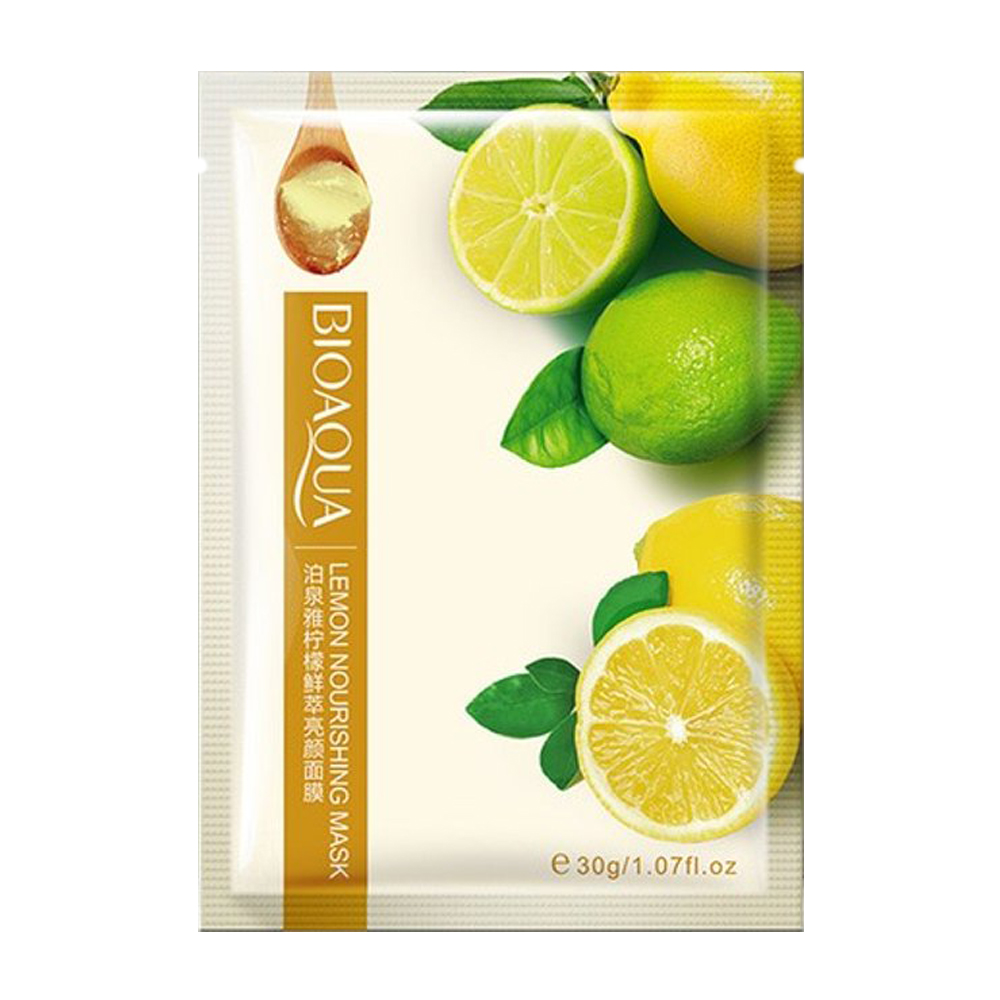 ماسک صورت بایو آکوا مدل lemon وزن 30 گرم