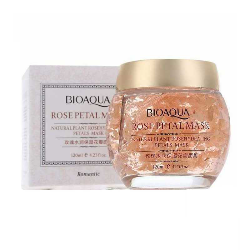 ماسک صورت بایو آکوا مدل rose petal mask حجم 120 میلی لیتر
