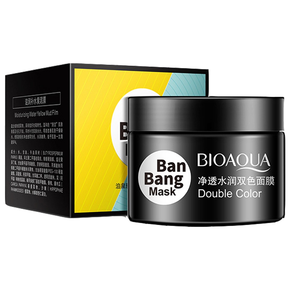 ماسک صورت بایوآکوا مدل ban bang double color حجم 100 میلی لیتر