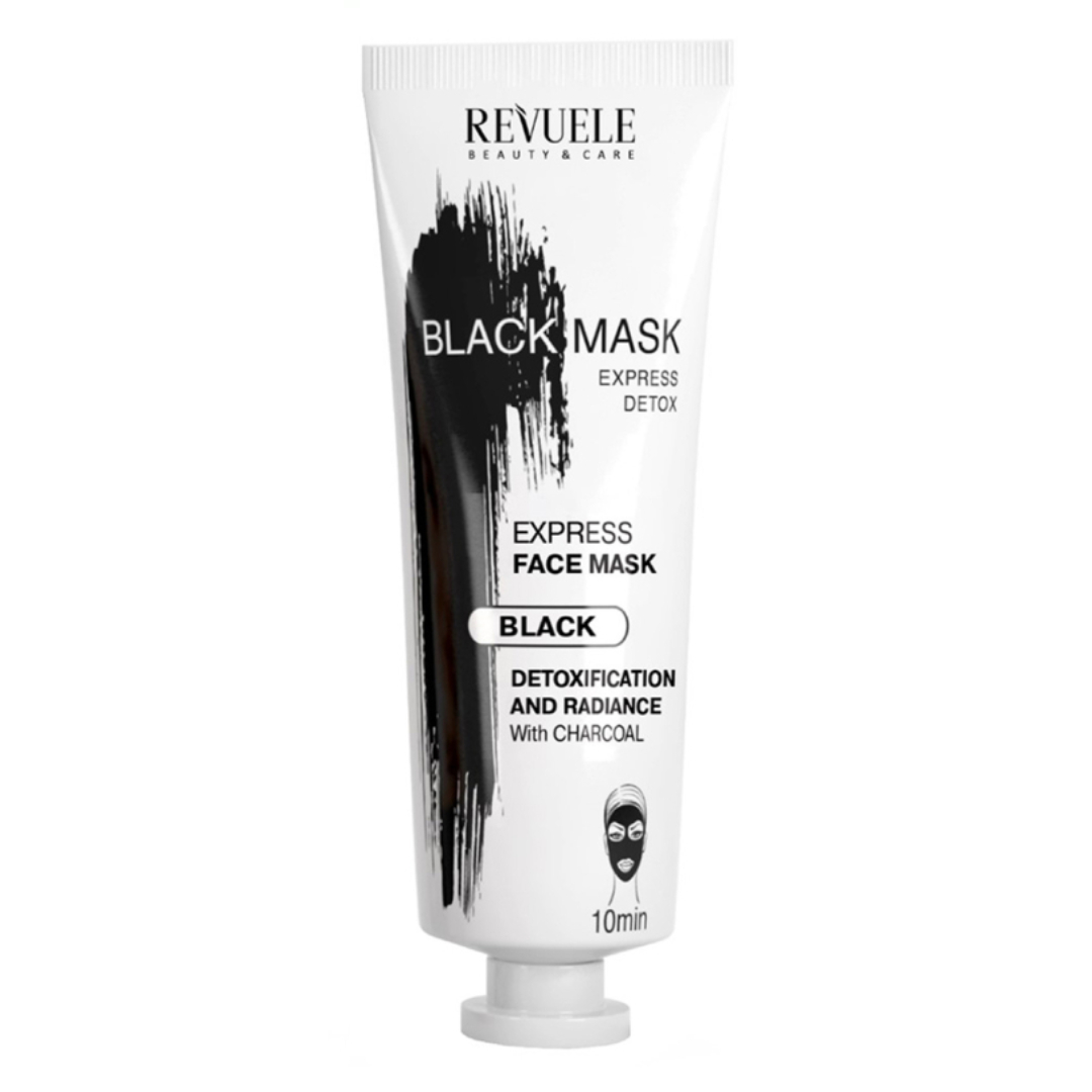 ماسک صورت رووئله مدل black express حجم 80 میلی لیتر