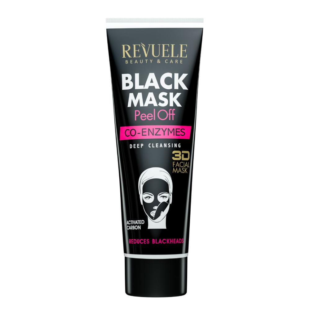 ماسک صورت رووئله مدل black peel off co enzymes حجم 80 میلی لیتر