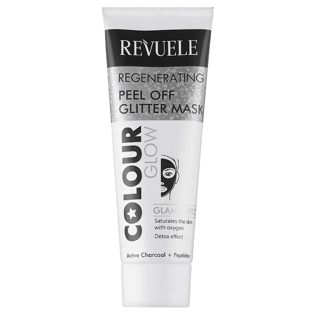 ماسک صورت رووئله مدل color glow black regenerating حجم 80 میلی لیتر