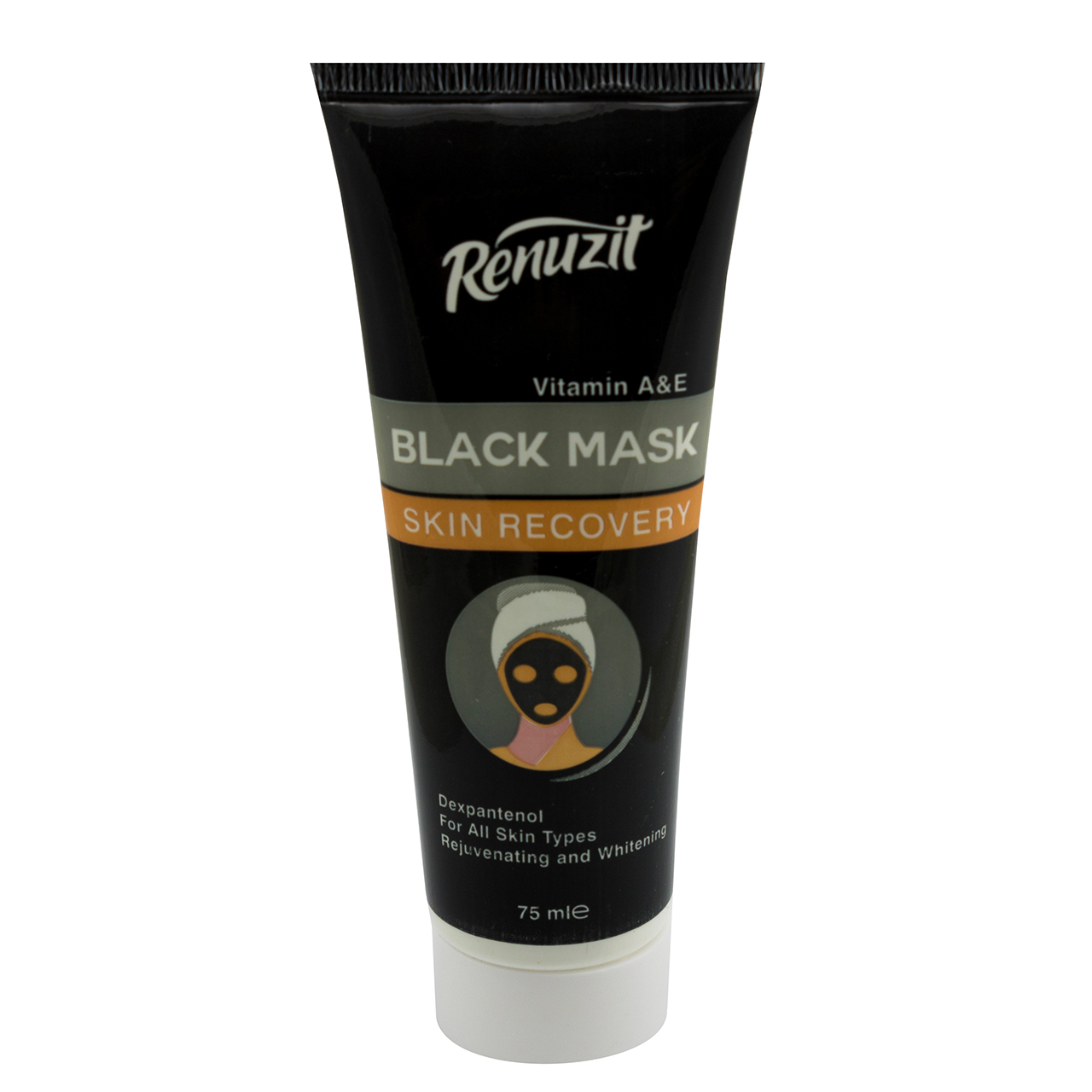 ماسک صورت رینو زیت مدل black mask carbon active حجم 75 میلی لیتر