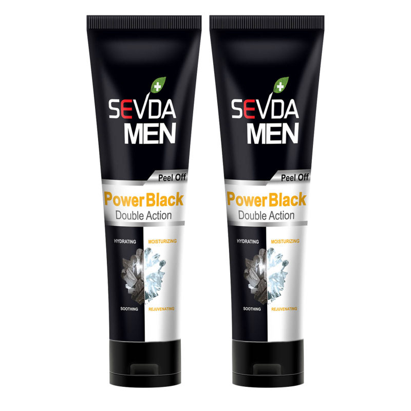 ماسک صورت سودا مدل power black حجم 100 میلی لیتر مجموعه 2 عددی