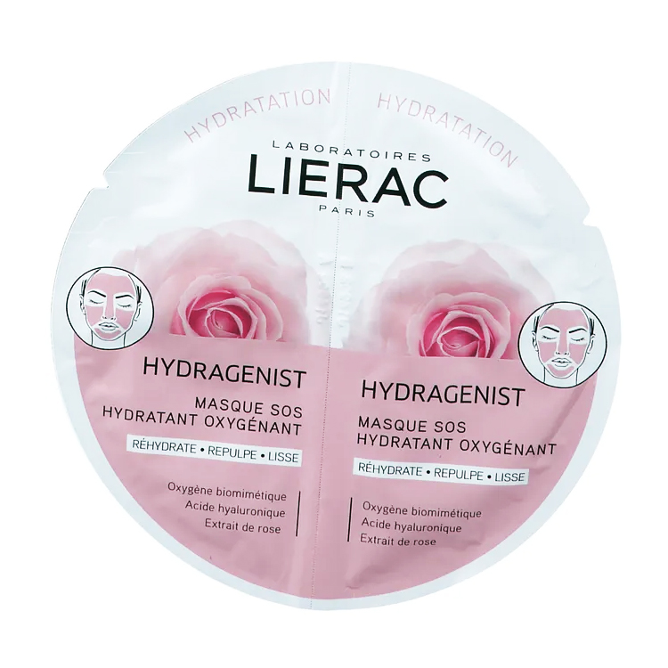 ماسک صورت لیراک مدل hydragenist حجم 6 میلی لیتر بسته 2 عددی